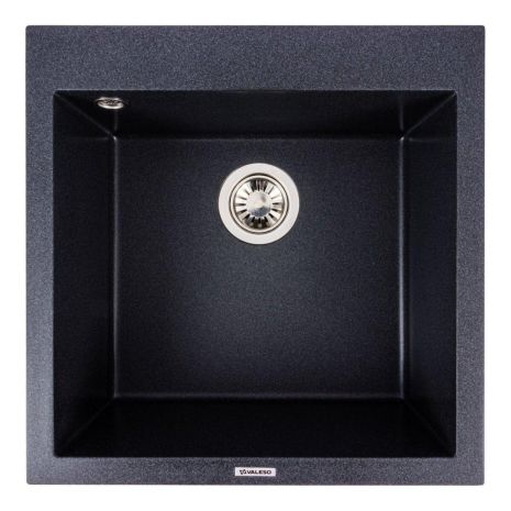 Гранитная кухонная мойка VALESO GALAX 5050 матовая Карбон