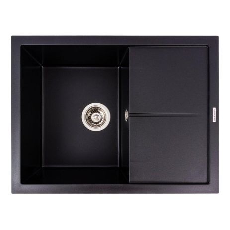 Черная матовая гранитная мойка для кухни VALESO CRIPTA 6550