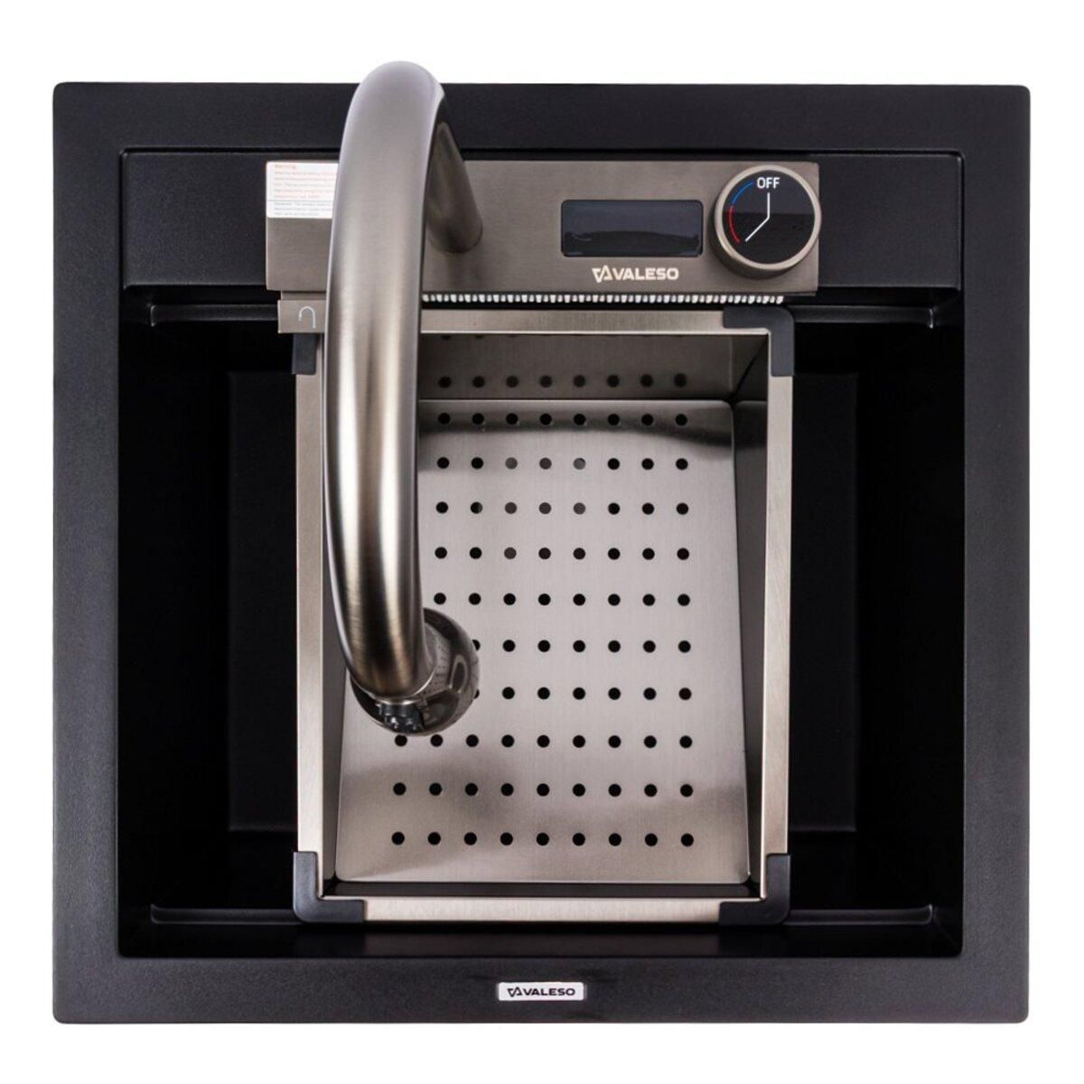 Чёрная гранитная мойка VALESO 5149 от VIVA Чёрная гранитная мойка VALESO 5149 от VIVA