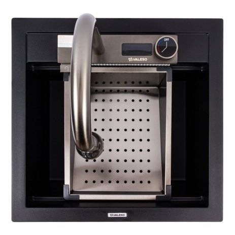 Чёрная гранитная мойка VALESO 5149 от VIVA Чёрная гранитная мойка VALESO 5149 от VIVA