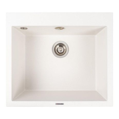Кухонная мойка гранитная 5750 DAVINA VALESO белоснежная Кухонная мойка гранитная 5750 DAVINA VALESO белоснежная