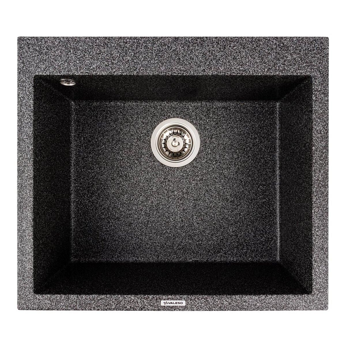 Кухонна гранітна мийка моделі 5750 DAVINA VALESO графіт Кухонна гранітна мийка моделі 5750 DAVINA VALESO графіт