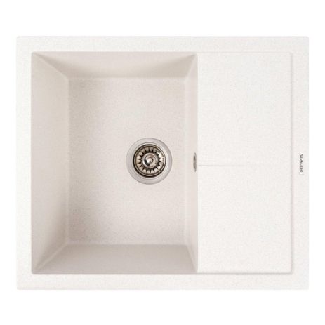 Мойка гранитная VALESO 5850 REYNA матовая Белая в точку