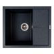 Гранітна мийка кухонна Valeso 5850 REYNA антрацит матова Гранітна мийка кухонна Valeso 5850 REYNA антрацит матова