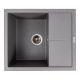 Valeso 5850 Гранітна кухонна мийка REYNA матова з сушкою, сірий мусон Valeso 5850 Гранітна кухонна мийка REYNA матова з сушкою, сірий мусон