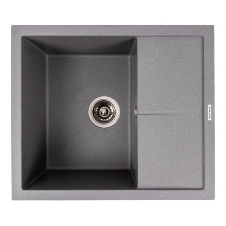 Valeso 5850 Гранітна кухонна мийка REYNA матова з сушкою, сірий мусон