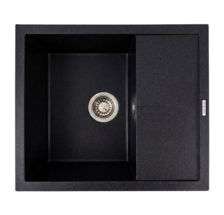 Кухонная гранитная мойка 5850 REYNA VALESO черный металлик Кухонная гранитная мойка 5850 REYNA VALESO черный металлик