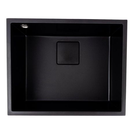 Кухонная гранитная мойка AMELI VALESO черная 5444 Кухонная гранитная мойка AMELI VALESO черная 5444