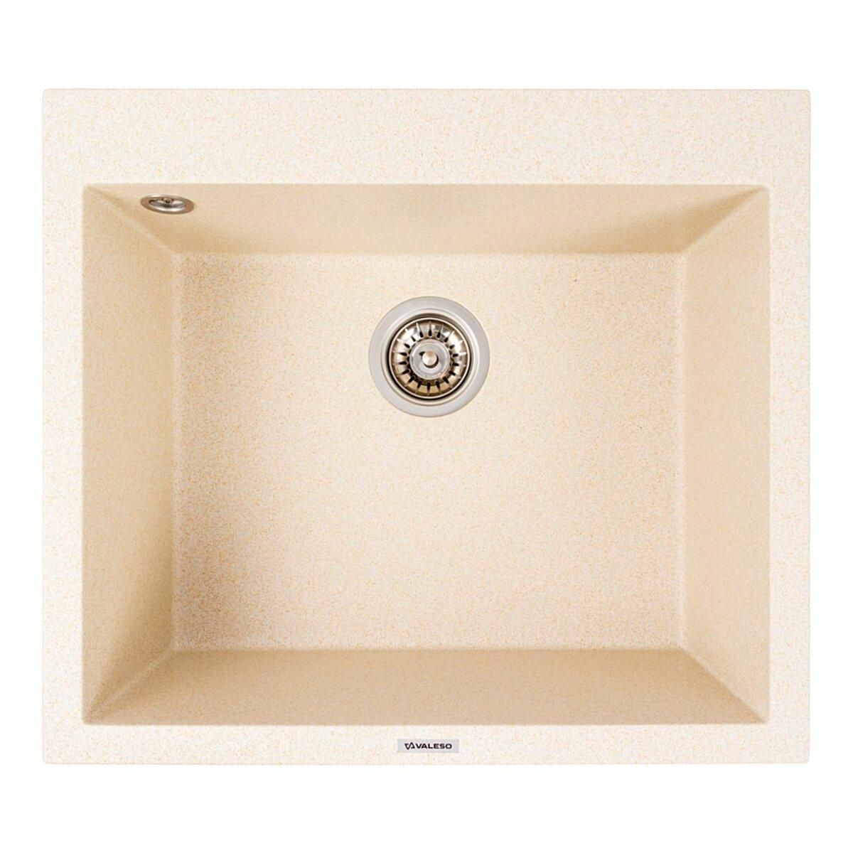 Гранитная кухонная мойка 5750 DAVINA VALESO песочного цвета Гранитная кухонная мойка 5750 DAVINA VALESO песочного цвета