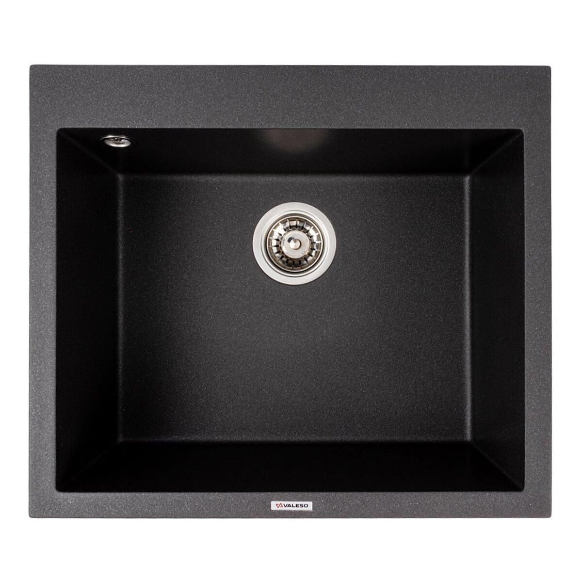 Гранитная кухонная мойка 5750 DAVINA VALESO морион уникального дизайна Гранитная кухонная мойка 5750 DAVINA VALESO морион уникального дизайна