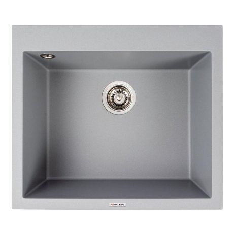Кухонная гранитная мойка DAVINA VALESO 5750, цвет серый металлик Кухонная гранитная мойка DAVINA VALESO 5750, цвет серый металлик
