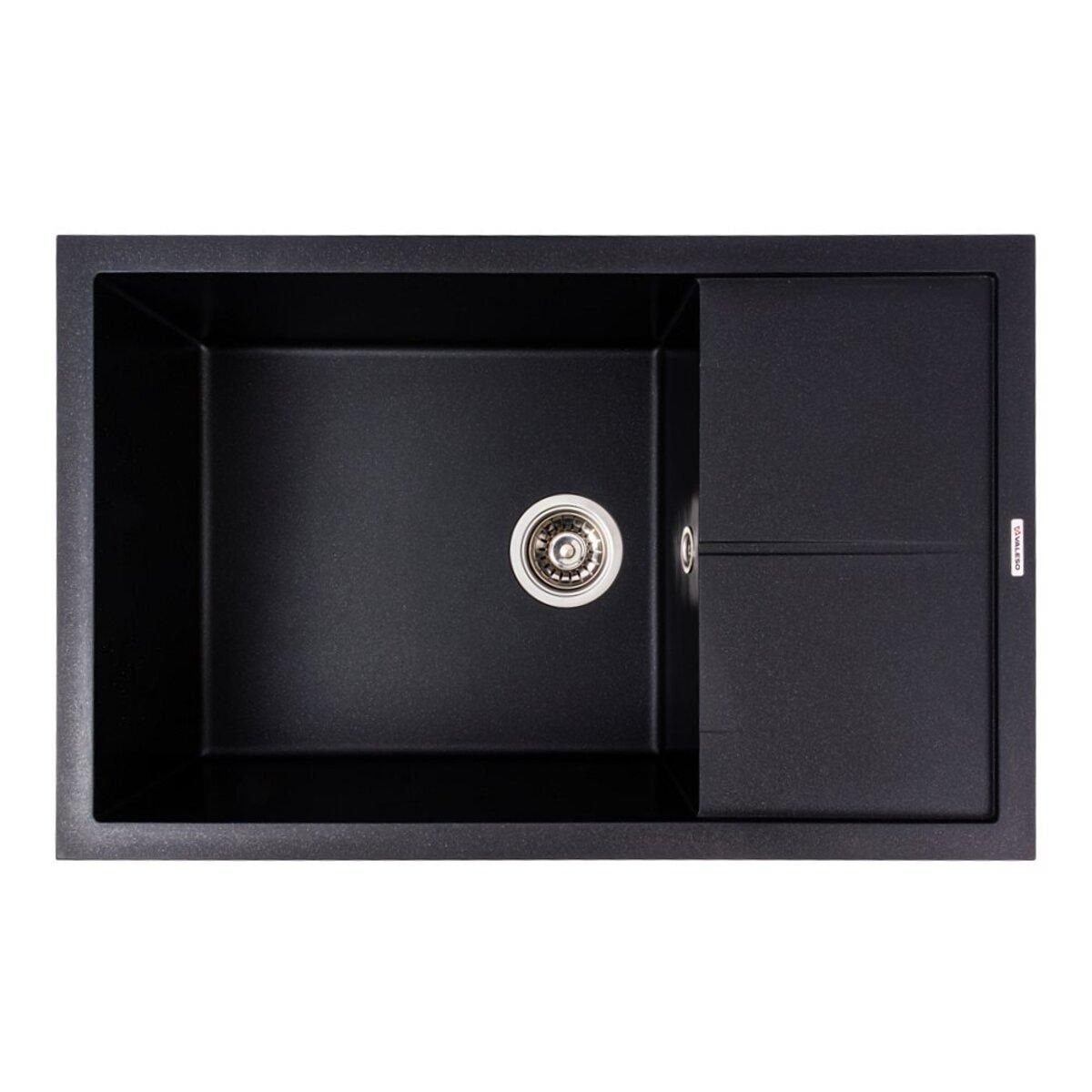 Гранітна мийка VALESO CALYPSO 7950 матова чорний металік Гранітна мийка VALESO CALYPSO 7950 матова чорний металік