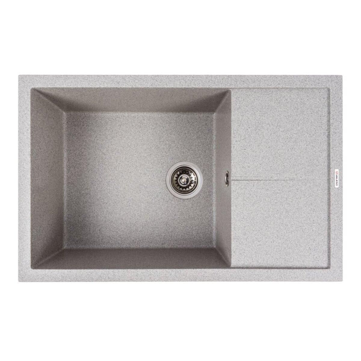 Кухонная гранитная мойка VALESO CALYPSO 7950 матовая Серая Кухонная гранитная мойка VALESO CALYPSO 7950 матовая Серая