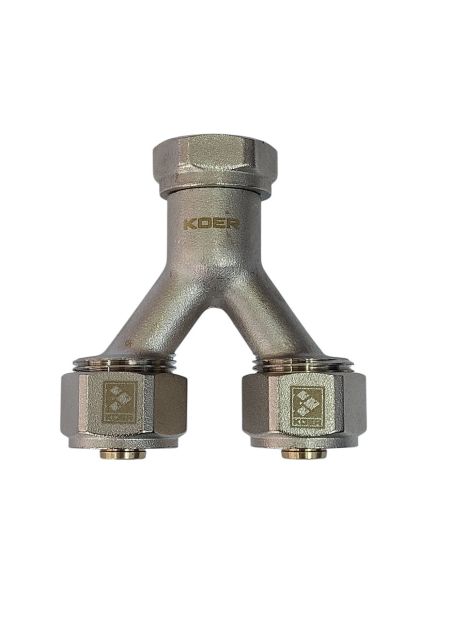 Роздільний вузол для підключення 2-х контурів опалення KR.1150 - 3/4”x16 (з Євроконусами)