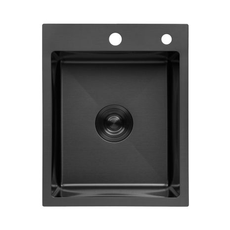 Кухонна мийка Kroner KRP PVD Schwarze — 4050HM (3,0/1,0 мм) Кухонна мийка Kroner KRP PVD Schwarze — 4050HM (3,0/1,0 мм)