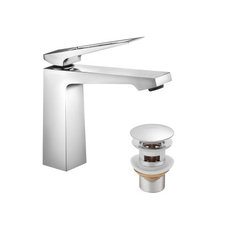 Змішувач для раковини Kroner KRP Ersel — C0110BV з донним клапаном