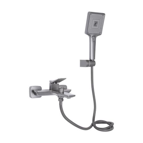 Змішувач для ванни Qtap Presto (з душовим гарнітуром) QTPRE259GRP45584 Graphite Змішувач для ванни Qtap Presto (з душовим гарнітуром) QTPRE259GRP45584 Graphite