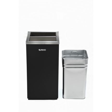 Кошик для сміття з поворотною кришкою Rixo Solido WB056BL