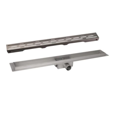 Комплект Qtap Taurus FD700 (PVD) Лінійний трап із неіржавкої сталі із сухим закривом 700 мм