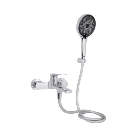 Змішувач для ванни Qtap Slavonice (з душовим гарнітуром) QTSLV259CRM48034 Chrome Змішувач для ванни Qtap Slavonice (з душовим гарнітуром) QTSLV259CRM48034 Chrome