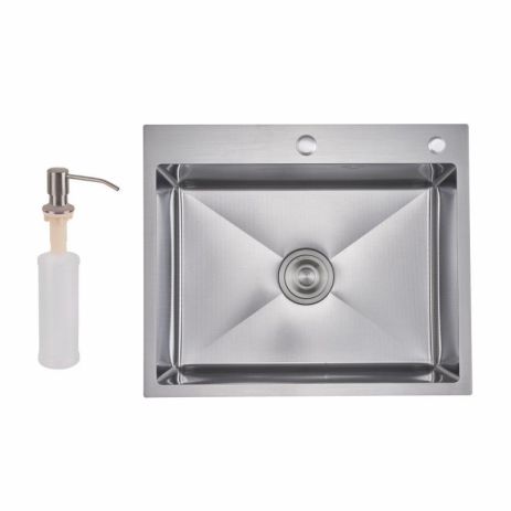 Lidz Handmade H6050H Мийка для кухні інтегрована Decor Honeycomb 2,5/0,5 мм LDH6050DEC48370