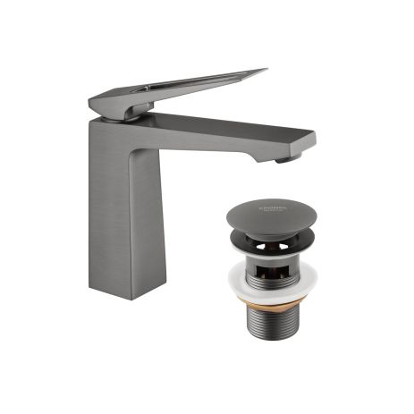 Смеситель для раковины Kroner KRP Ersel - GRP0110BV с донным клапаном Смеситель для раковины Kroner KRP Ersel - GRP0110BV с донным клапаном