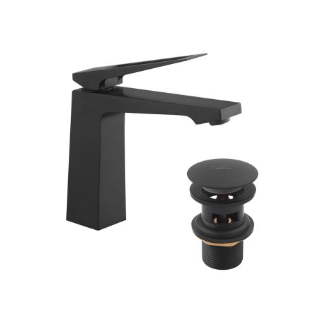 Змішувач для раковини Kroner KRP Ersel — SCH0110BV з донним клапаном