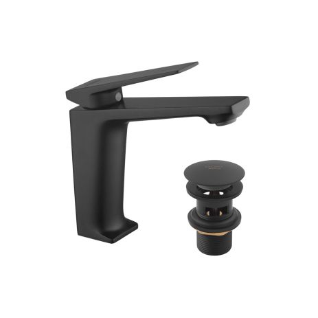 Змішувач для раковини Kroner KRP Ersel — SCH0111BV з донним клапаном