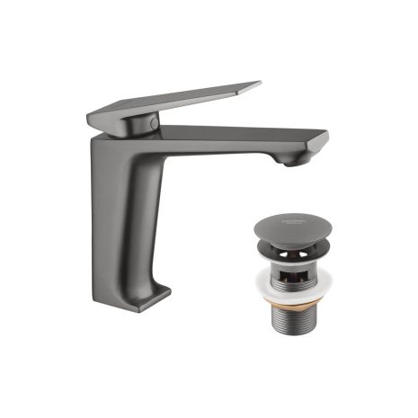 Змішувач для раковини Kroner KRP Ersel — GRP0111BV з донним клапаном