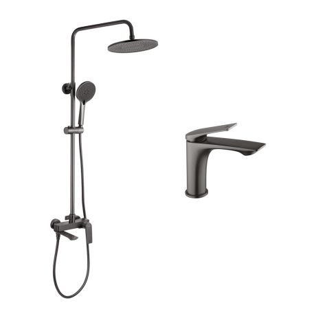 Набор 2 в 1 душевая система Kroner Graz-GRP063 + смеситель Graz-GRP010 Набор 2 в 1 душевая система Kroner Graz-GRP063 + смеситель Graz-GRP010