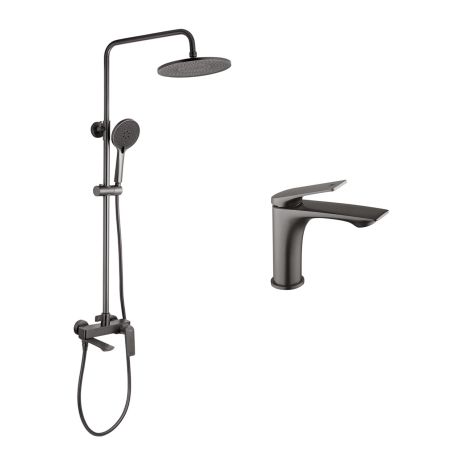 Набір 2 в 1 душова система Kroner Graz-GRP063 + змішувач Graz-GRP010