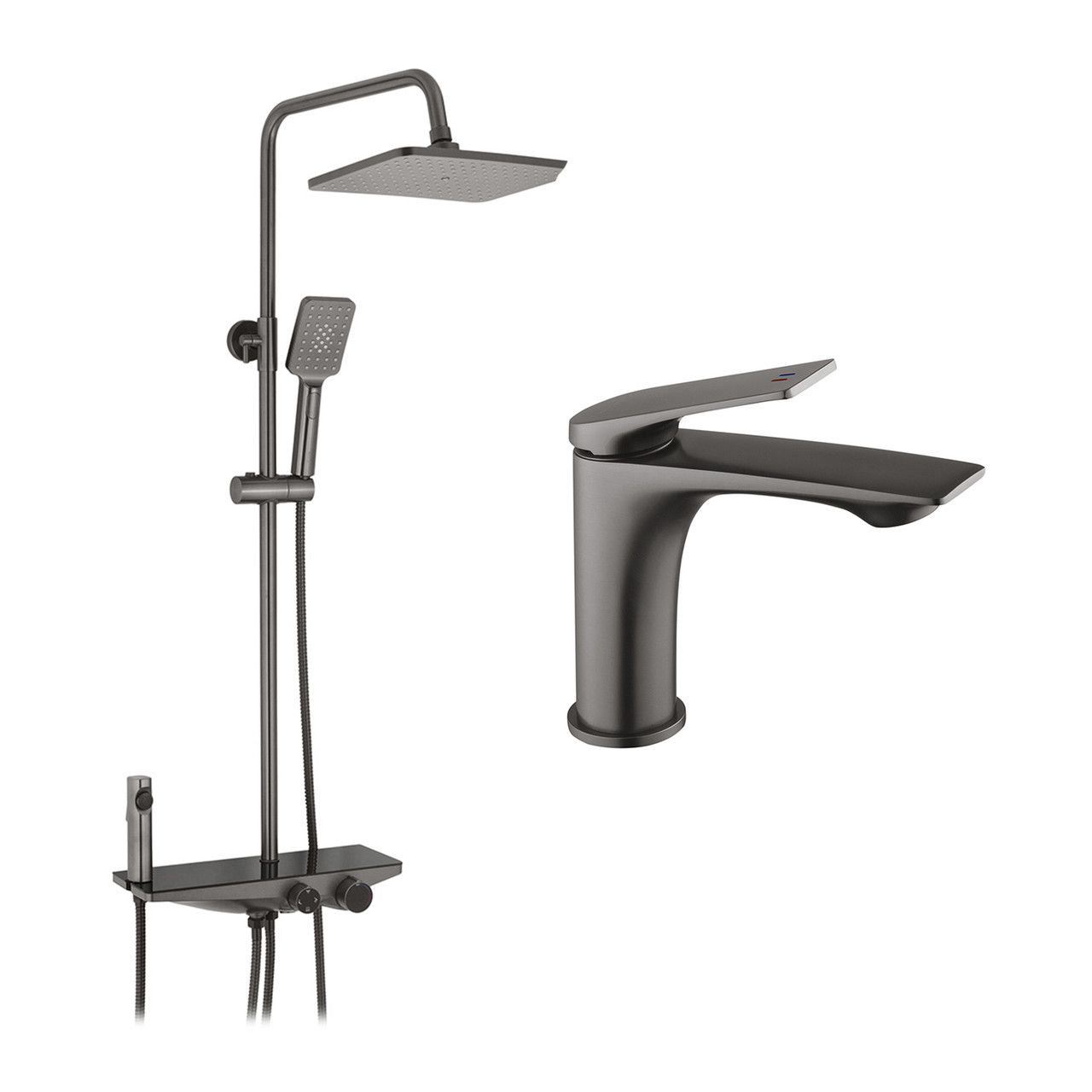 Набор 2 в 1 душевая система Kroner Armada-GRP066 + смеситель Graz-GRP010 Набор 2 в 1 душевая система Kroner Armada-GRP066 + смеситель Graz-GRP010