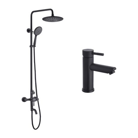 Набір 2 в 1 душова система Kroner Edelstahl Klassisch-SCH063 + змішувач Edelstahl Klassisch-SCH010