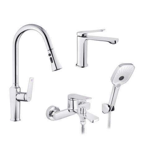 Набір змішувачів Kroner Makon-C060 + змішувач Makon-C030-T+ змішувач Makon-C010