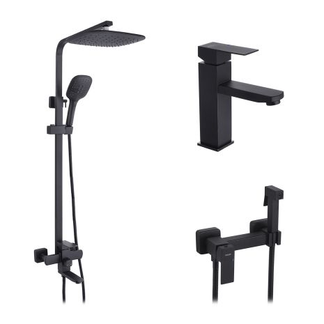 Набір 3 в 1 вчорному кольорі Kroner Edelstahl Kubus