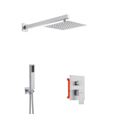 Душова система прихованого монтажу Kroner KRP Edelstahl Kubus — ESG082 Душова система прихованого монтажу Kroner KRP Edelstahl Kubus — ESG082