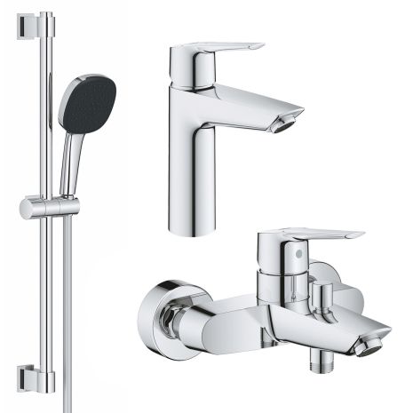 Набор смесителей 3 в 1 для ванной комнаты Grohe QuickFix Start M-Size UA202301ME Набор смесителей 3 в 1 для ванной комнаты Grohe QuickFix Start M-Size UA202301ME