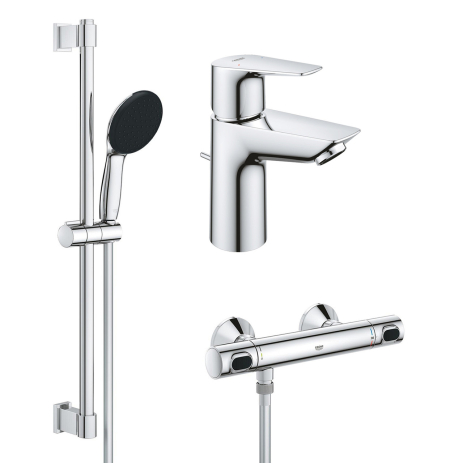 Комплект змішувачів для душу з термостатом Grohe QuickFix UA202503TS Комплект змішувачів для душу з термостатом Grohe QuickFix UA202503TS