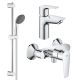 Набор смесителей 3 в 1 для ванной комнаты Grohe QuickFix StartEdge S-Size UA202502SE