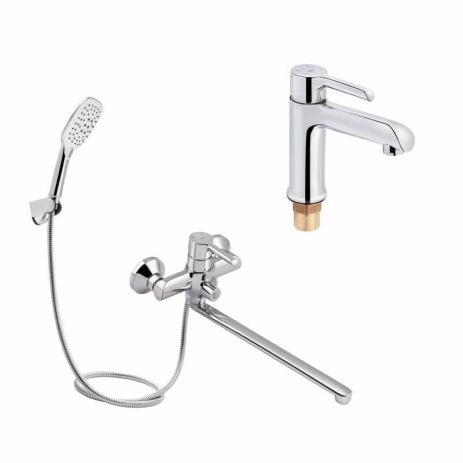 Акционный набор Qtap Grand: Смеситель QTGRACRM001F + Смеситель QTGRACRM005