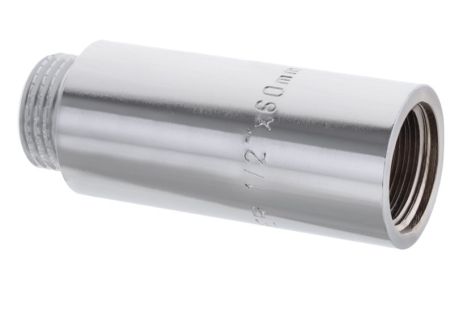 Подовжувач латунний 1/2"-60 мм (хром) KF.E06-60.CHR
