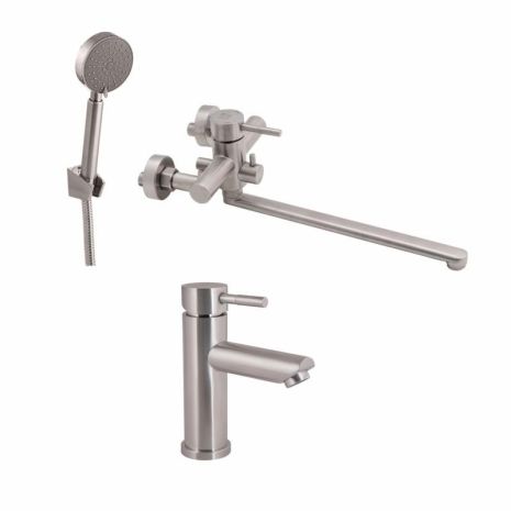 Акционный набор Lidz Aria: Смеситель 005 Nickel + Смеситель 001F Nickel Акционный набор Lidz Aria: Смеситель 005 Nickel + Смеситель 001F Nickel