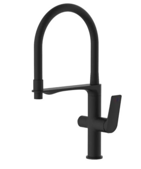 Змішувач для кухні латунний MiX Premium Derby 021 Reflector Black Змішувач для кухні латунний MiX Premium Derby 021 Reflector Black