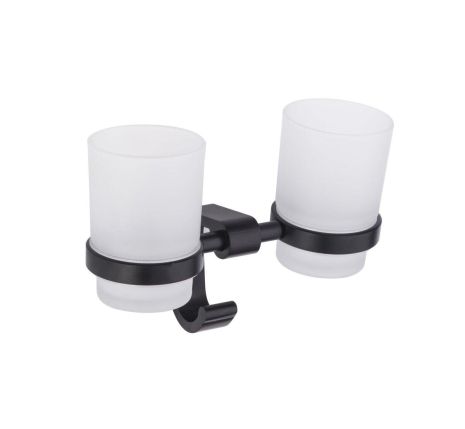 Зубних щіток Стакани для чорні Platinum 5508PL (скло та алюміній) Зубних щіток Стакани для чорні Platinum 5508PL (скло та алюміній)