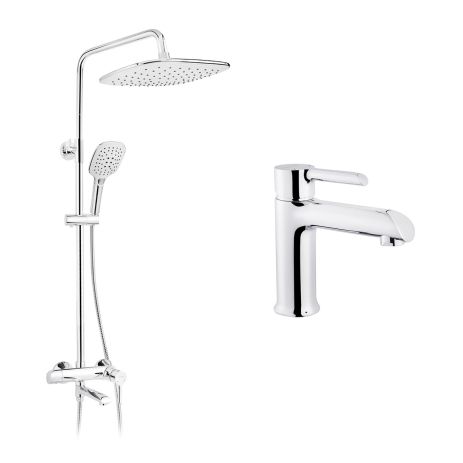 Набір 2 в 1 душова система Kroner Essen-C063 + змішувач Essen-C010
