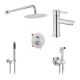 Набір 3 в 1 душова система Kroner Edelstahl Klassisch-ESG082 + змішувач Edelstahl Klassisch-ESG010 +