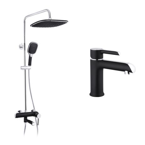 Набір 2 в 1 душова система Kroner Essen-SCH063 + змішувач Essen-SCH010