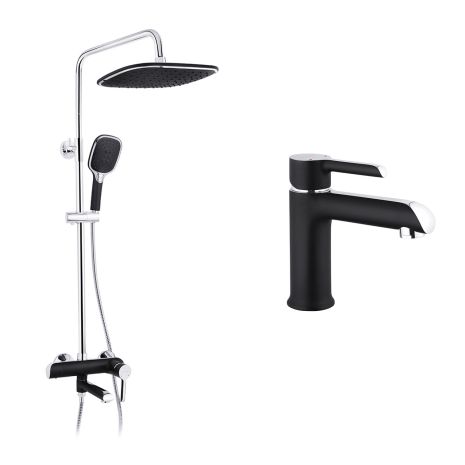 Набір 2 в 1 душова система Kroner Essen-SCH063 + змішувач Essen-SCH010