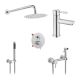 Набір 3 в 1 душова система Kroner Edelstahl Klassisch-ESG082 + змішувач Edelstahl Klassisch-ESG010 +