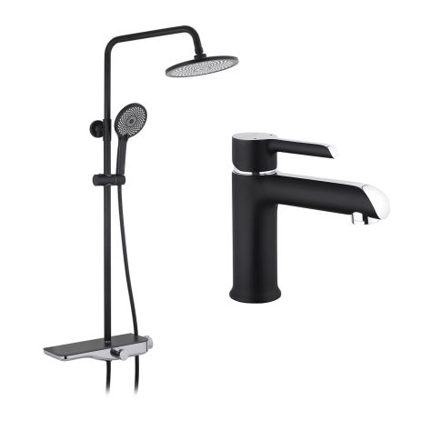 Набір 2 в 1 душова система Kroner Armada-SCH065 + змішувач Essen-SCH010